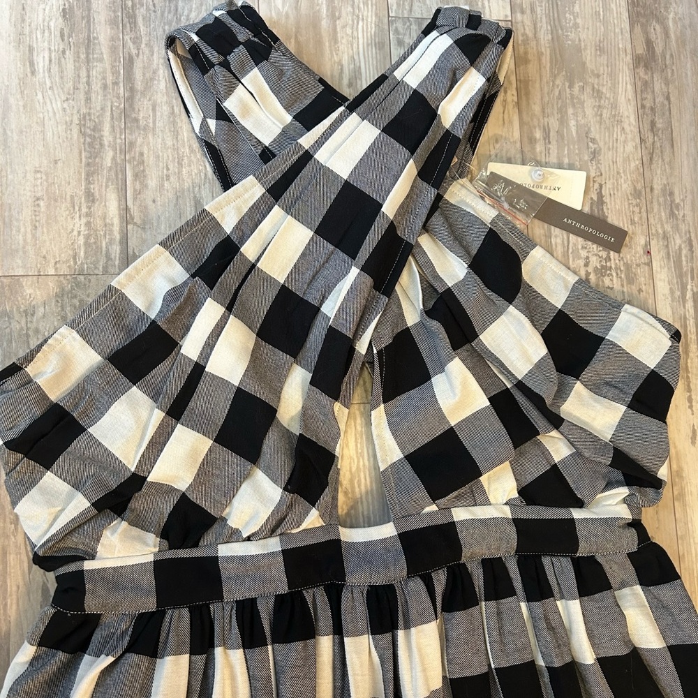 Anthropologie Verb by Pallavi Singhee Gingham Halter Dress - Picture 11 of 16